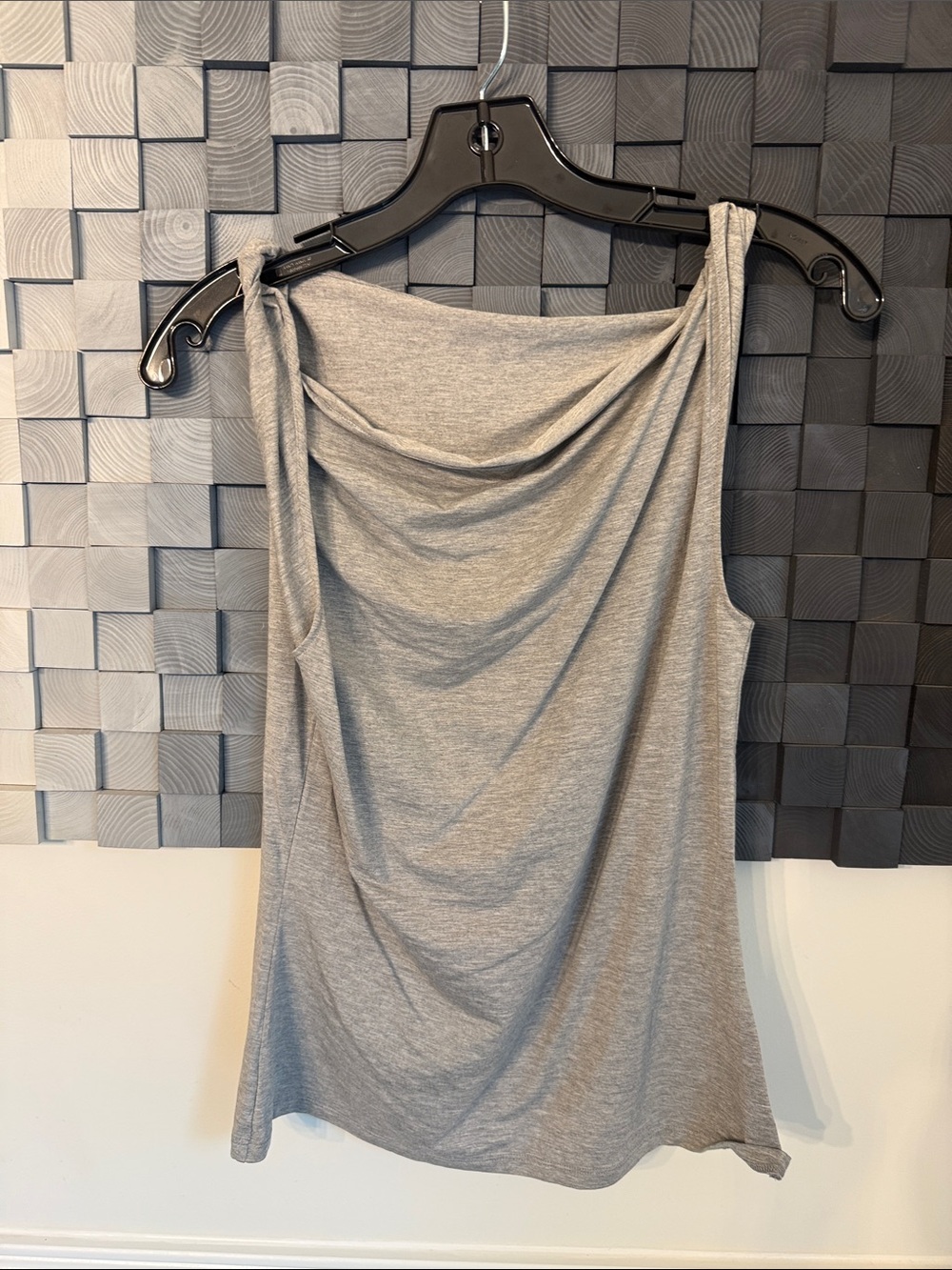 Paloma Wool Gray Sleeveless Draped Neck Top - Picture 7 of 12